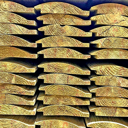 Tanalised Loglap Cladding