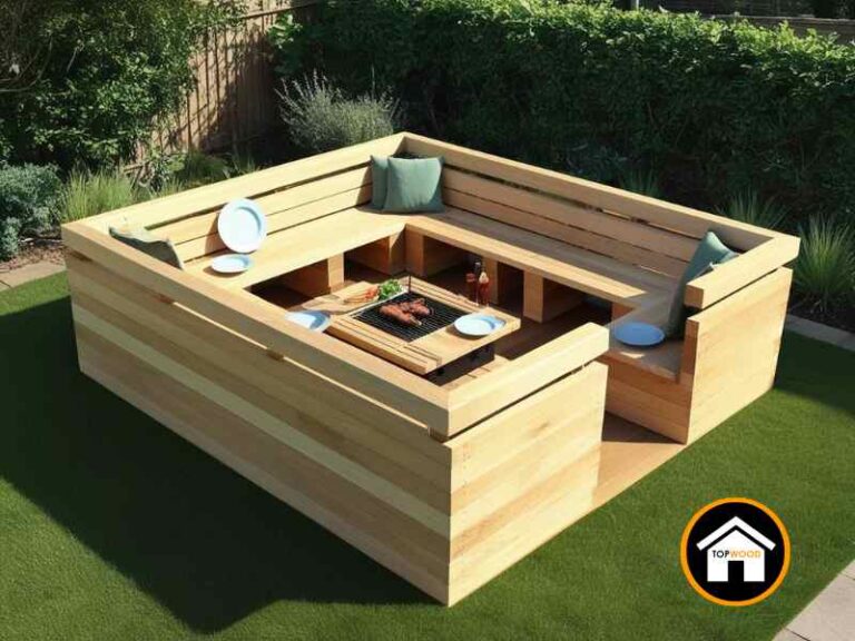 New Oak Garden Sleepers BBQ