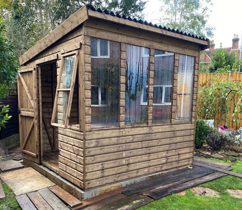 Shed With Onduline Roof