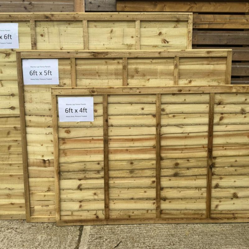 Waney Lap Fence Panels